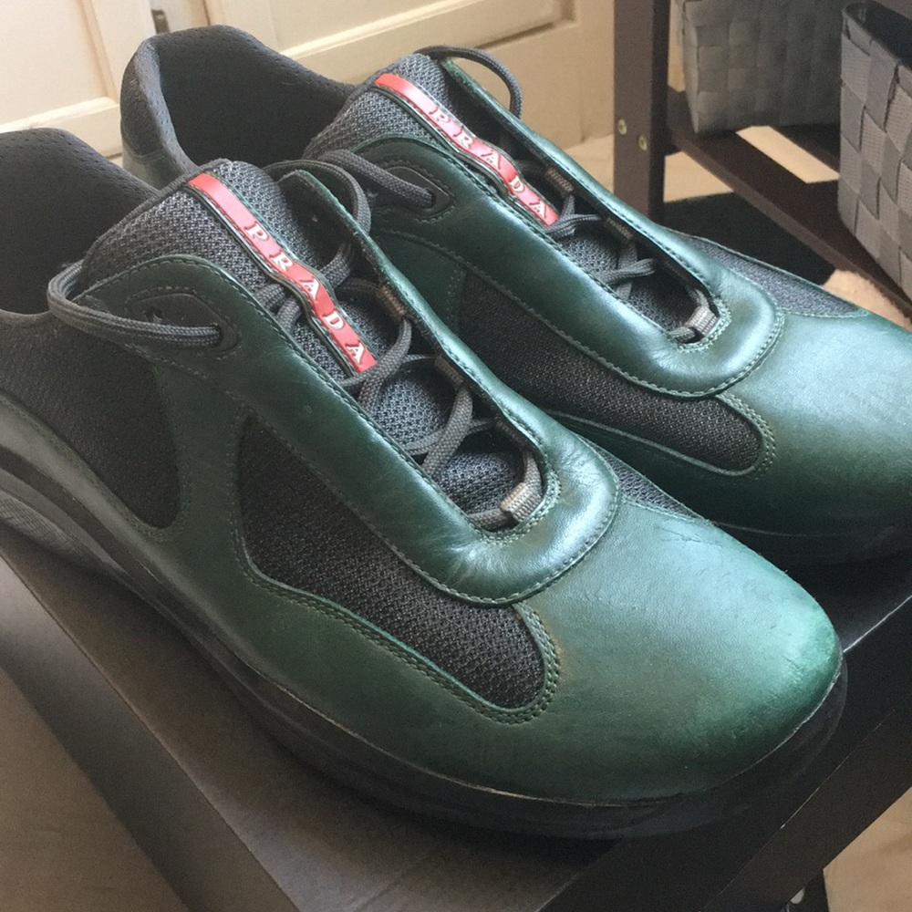 Green Prada Sneakers